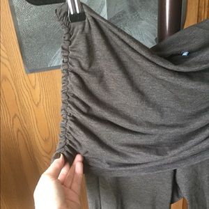 Brown Skirted flowy pants, Large